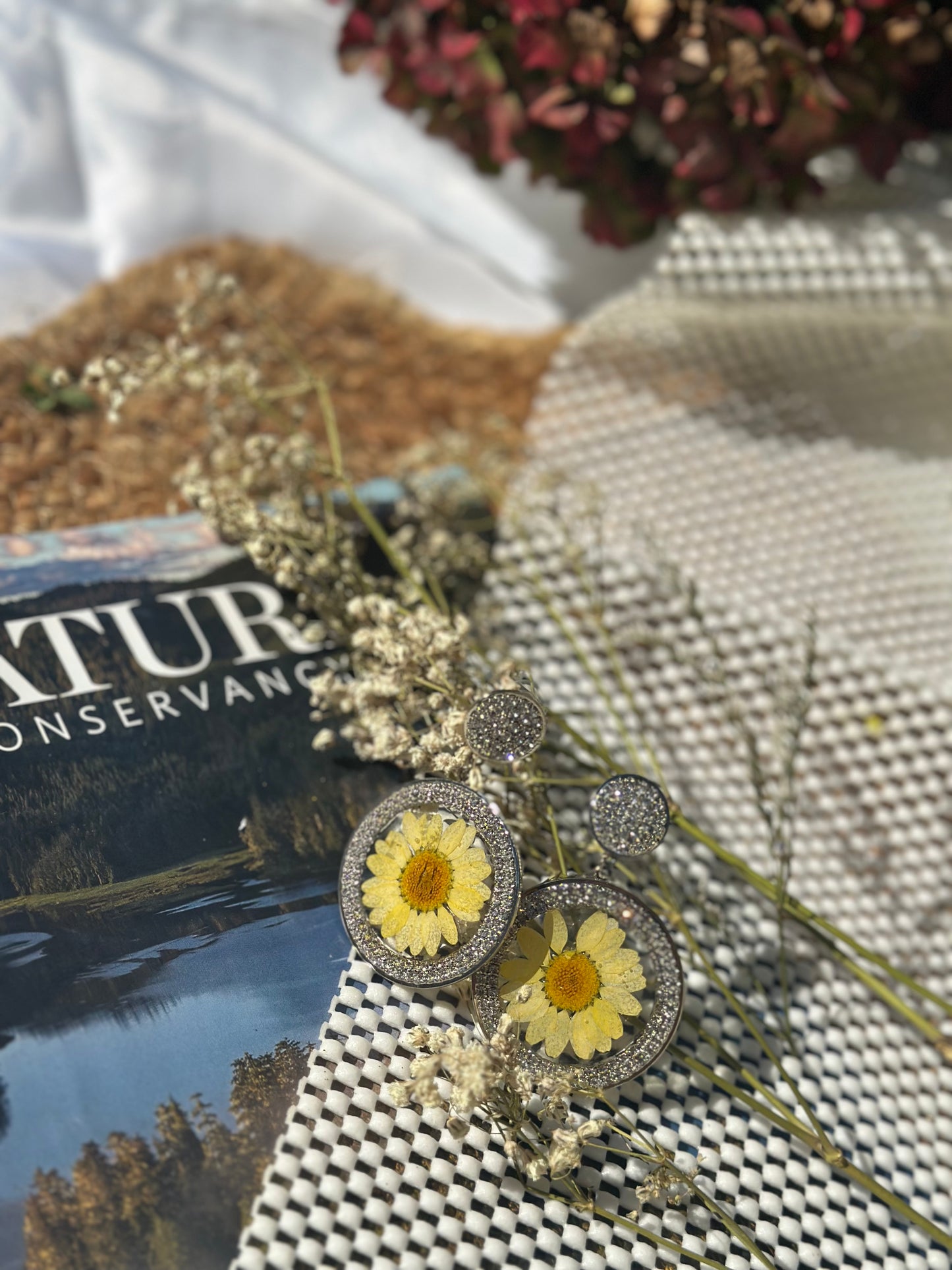 Yellow Daisy Earrings