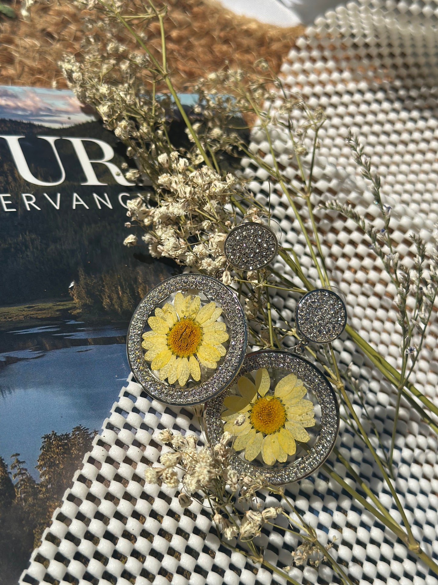 Yellow Daisy Earrings
