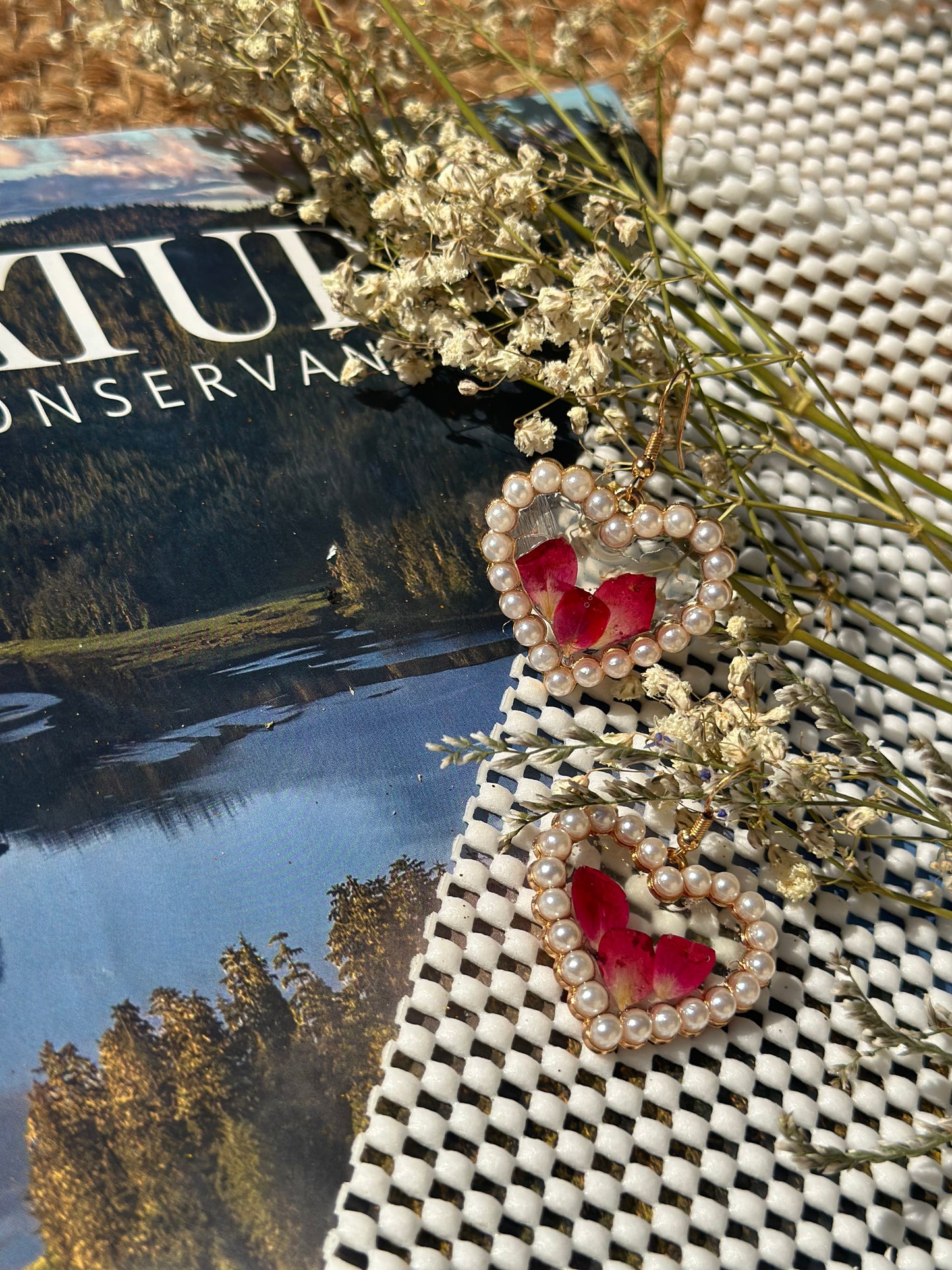 Rose Pearl Earrings