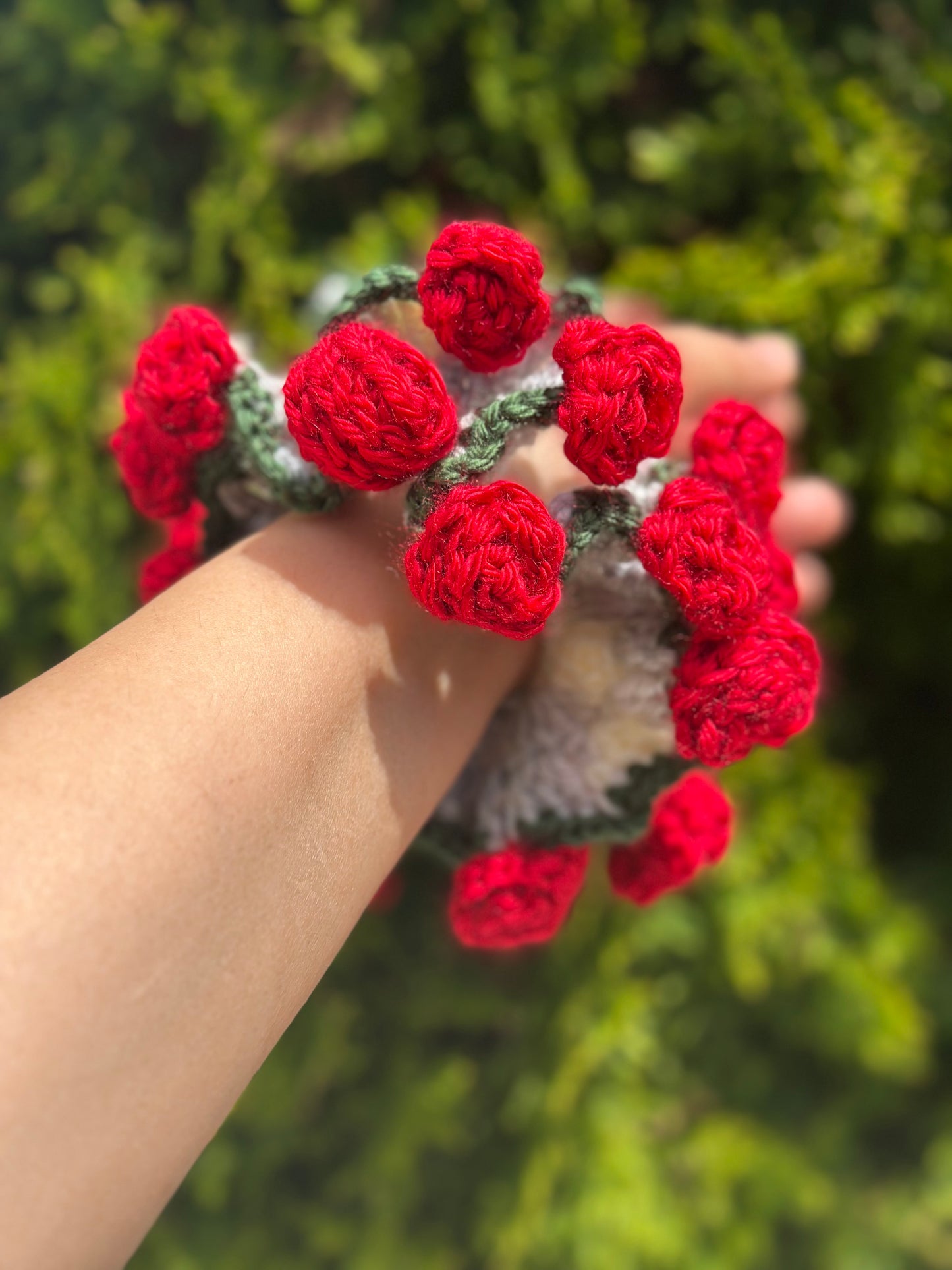 Crochet Scrunchies- Rose