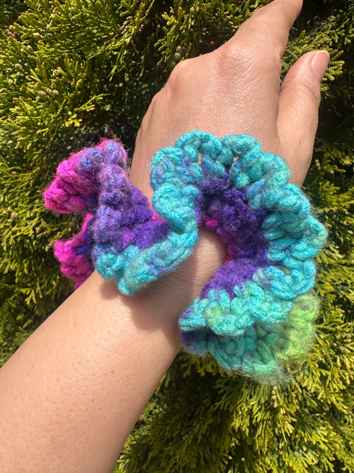 Crochet Scrunchies- Multicolored