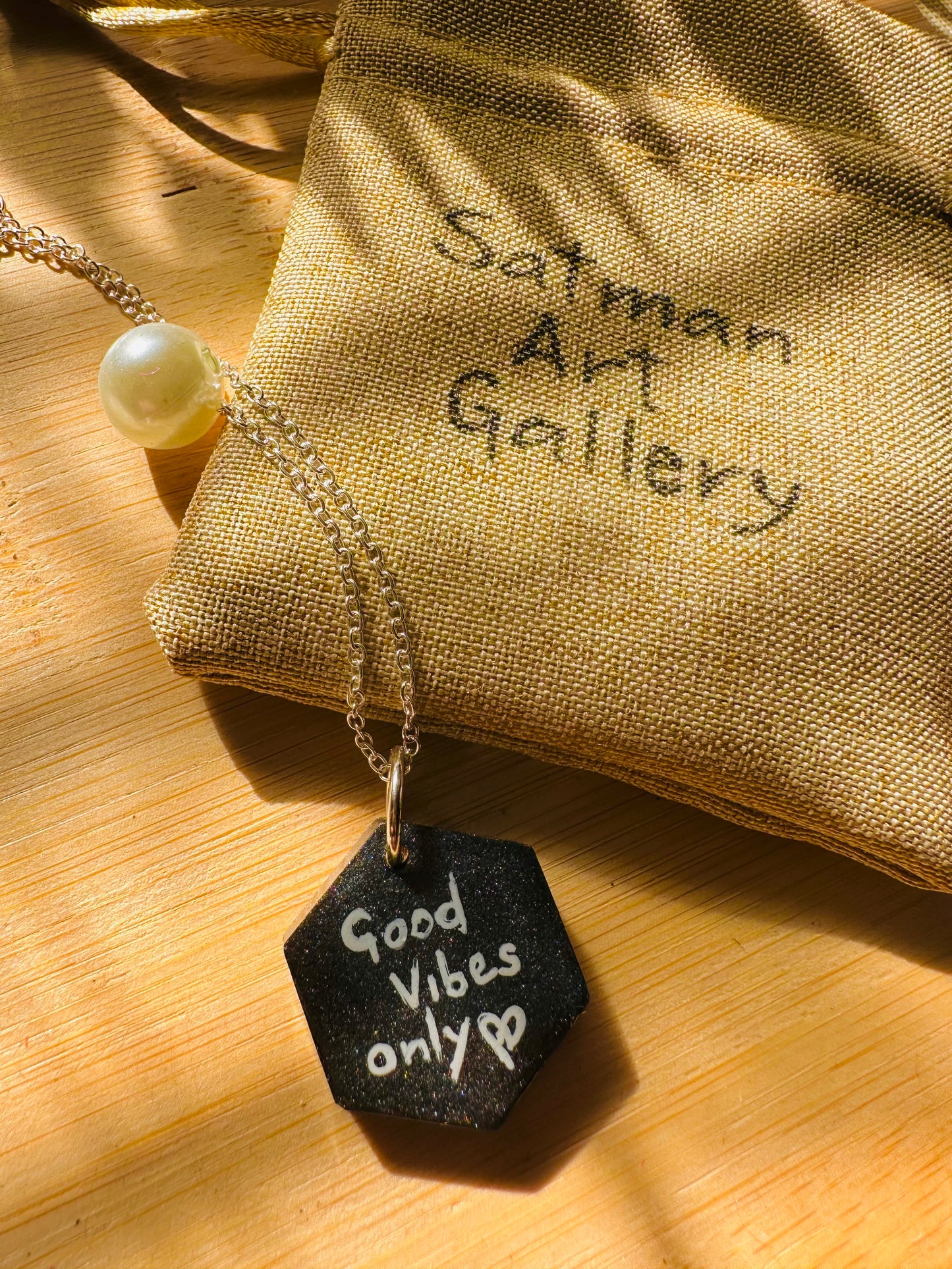 Wear Your Story Pendant- Good Vibes Only