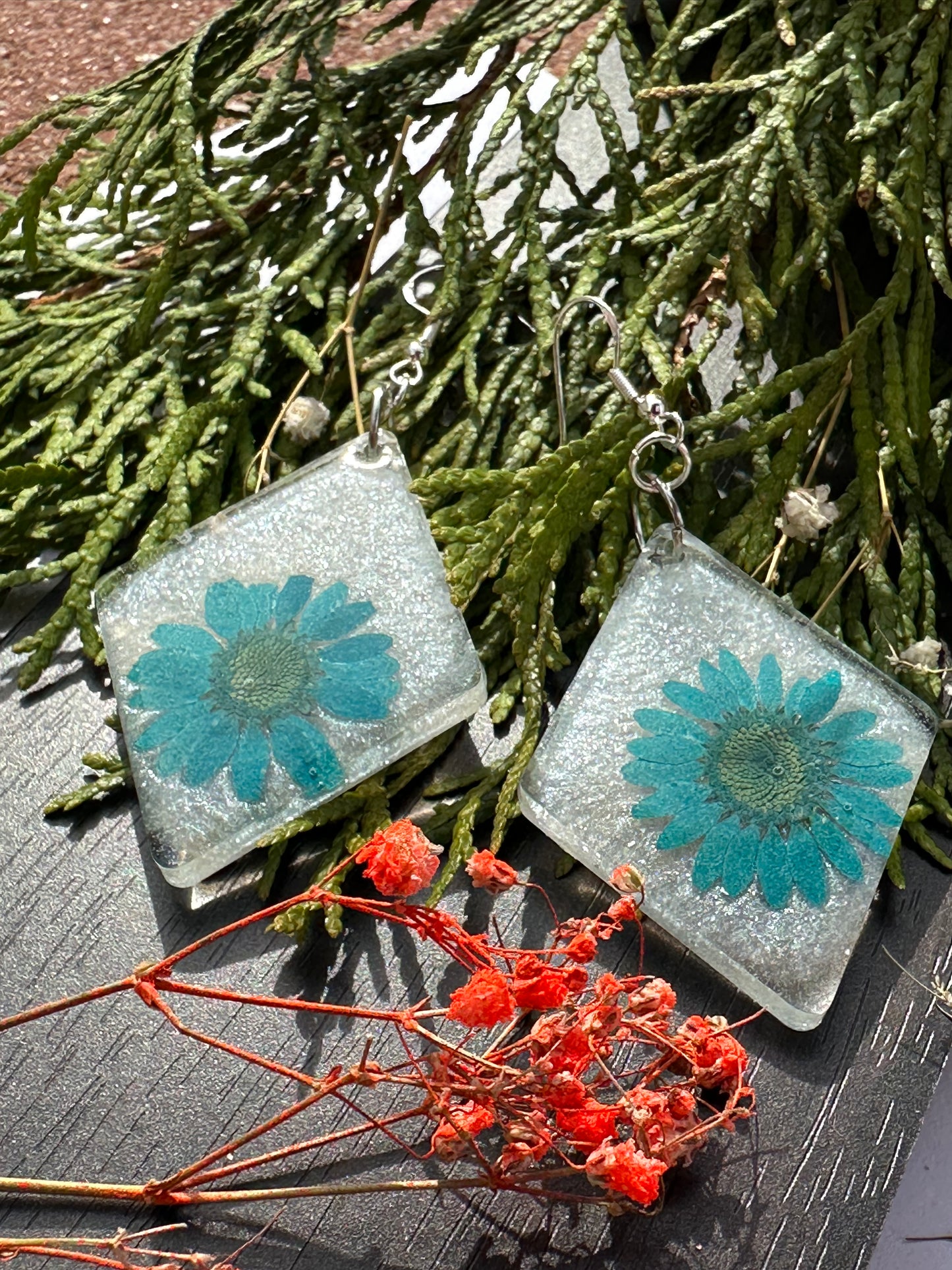 Blue Daisy( 4 )Earrings