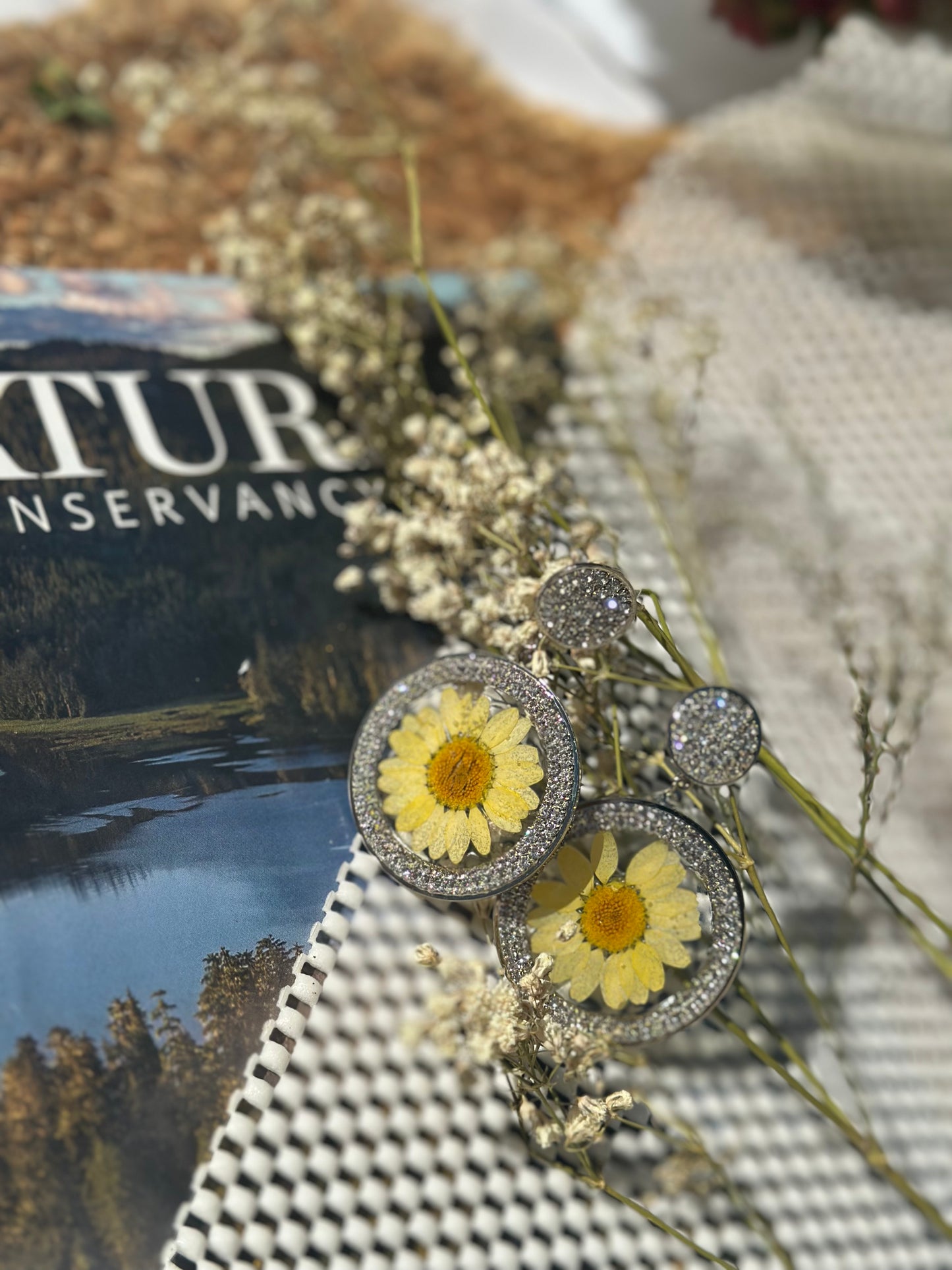 Yellow Daisy Earrings