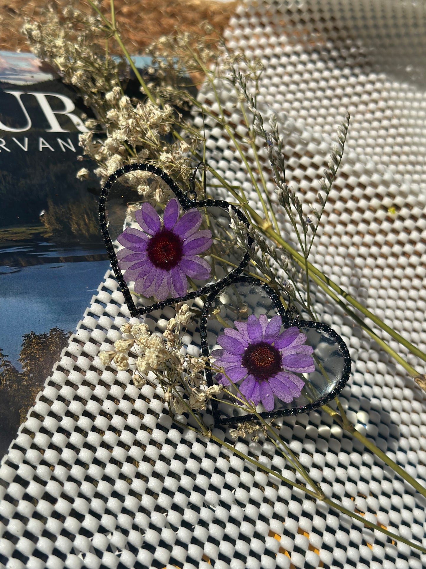 Purple Party Earrings