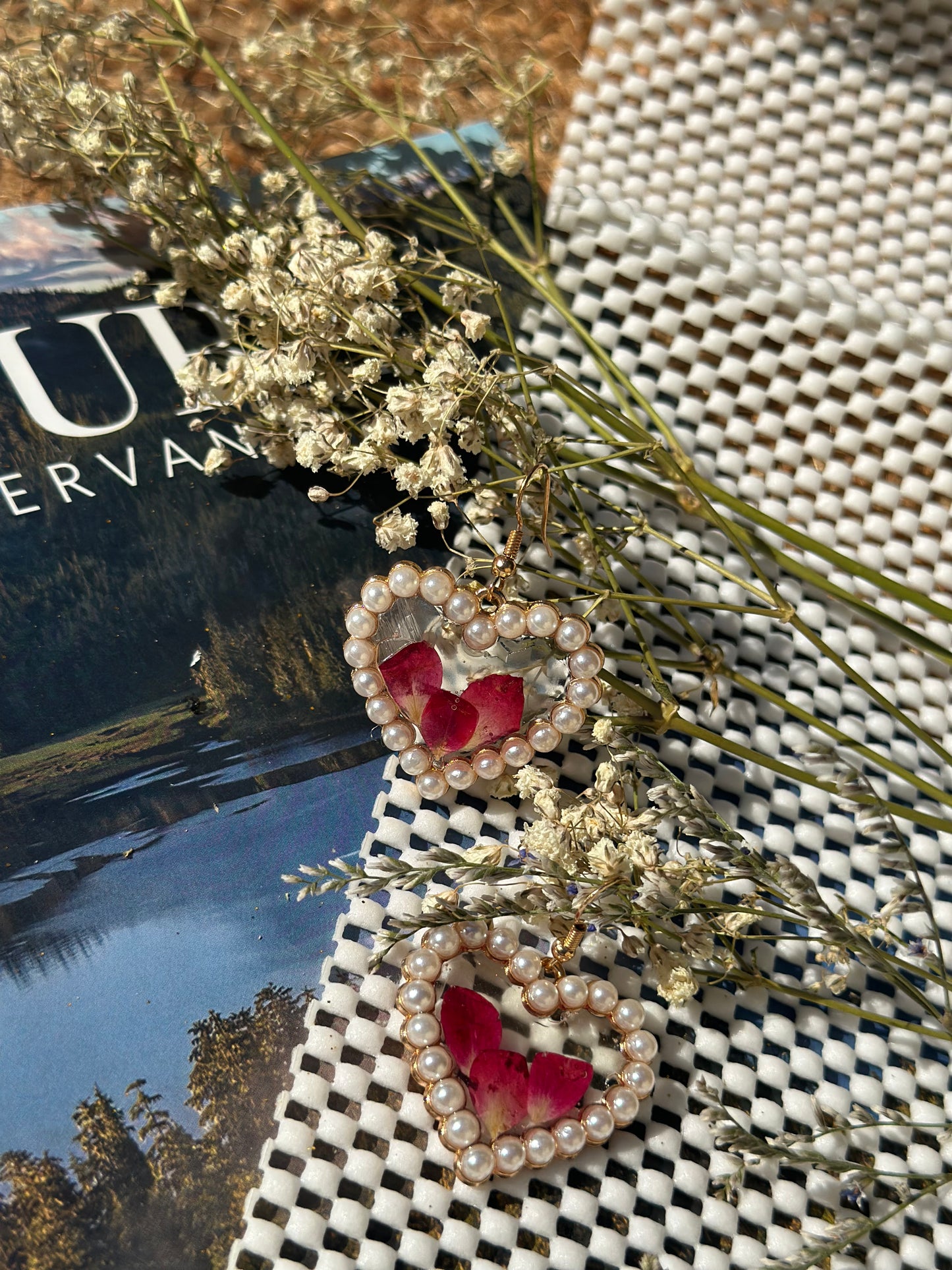 Rose Pearl Earrings