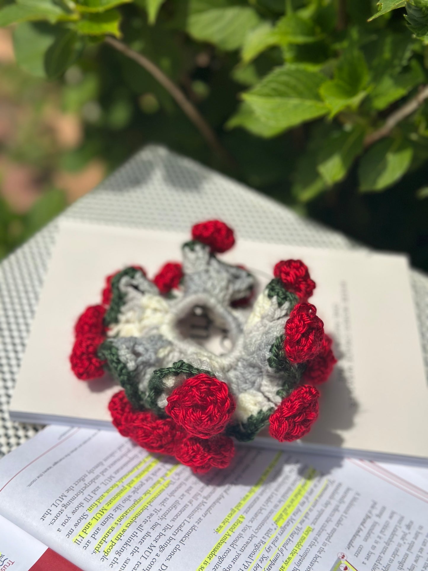 Crochet Scrunchies- Rose