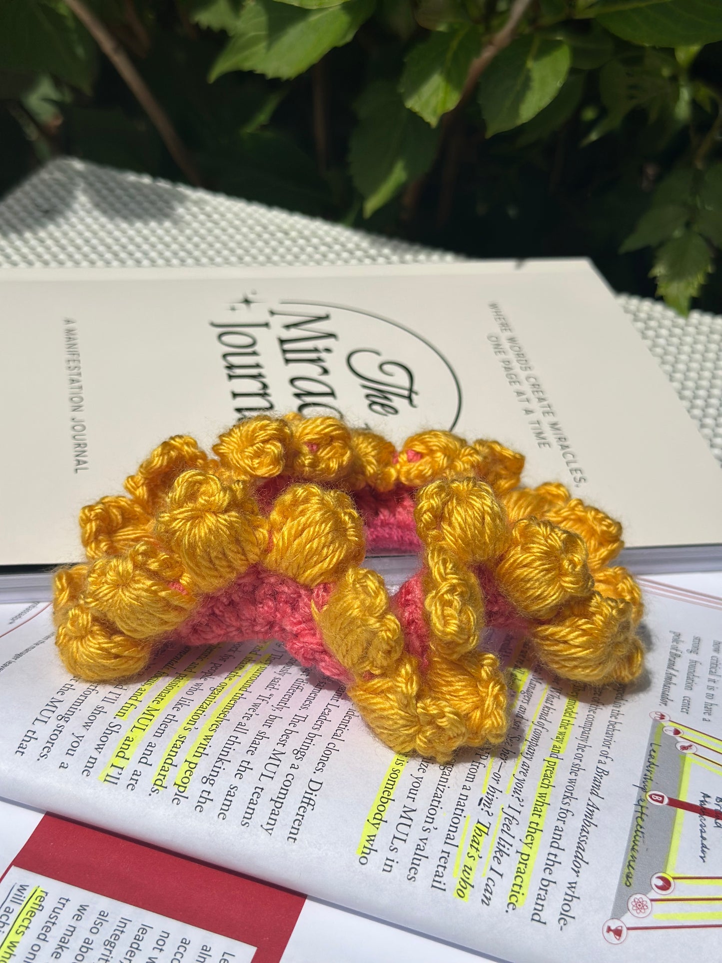 Crochet Scrunchies- Marigold