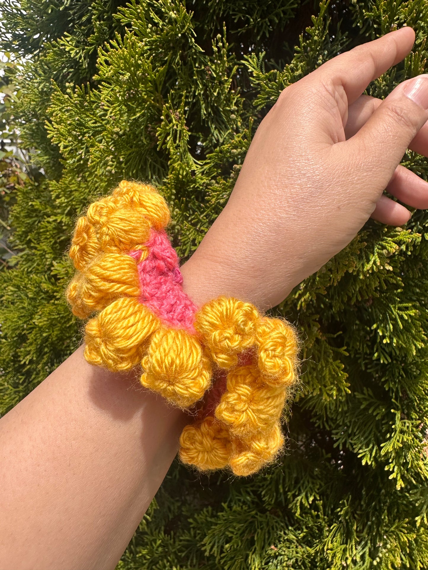 Crochet Scrunchies- Marigold