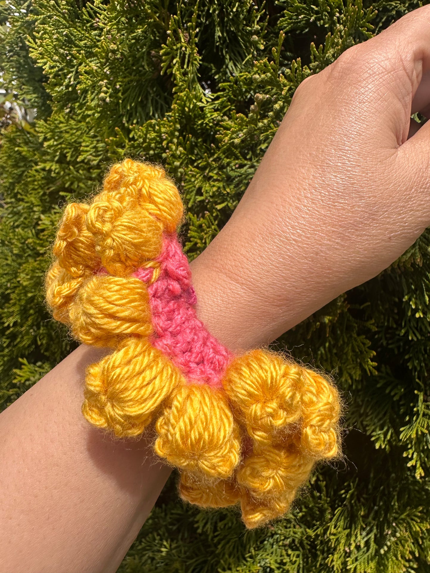 Crochet Scrunchies- Marigold