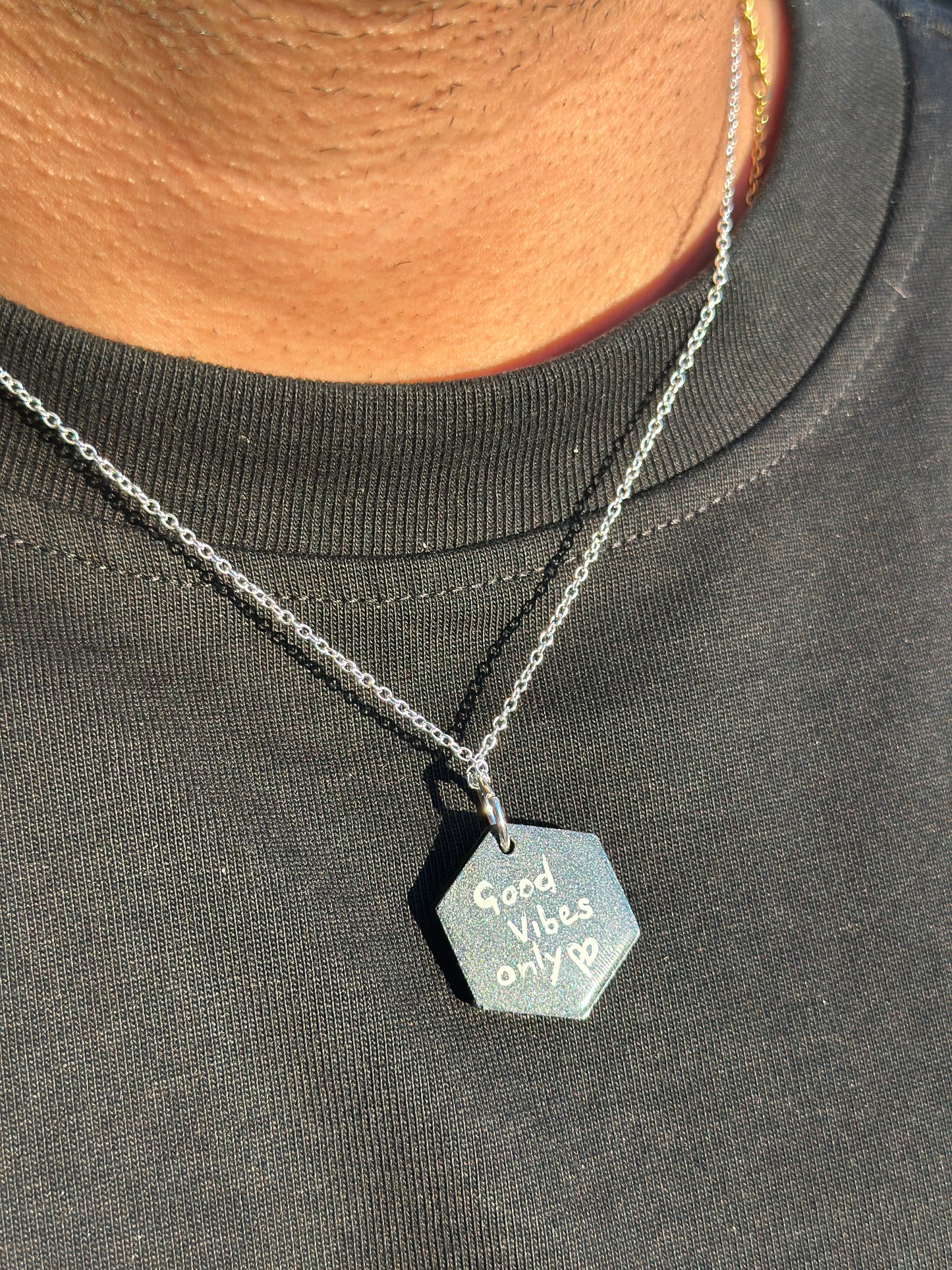 Wear Your Story Pendant- Good Vibes Only