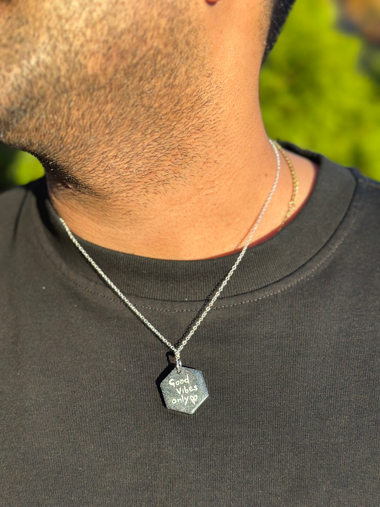 Wear Your Story Pendant- Good Vibes Only