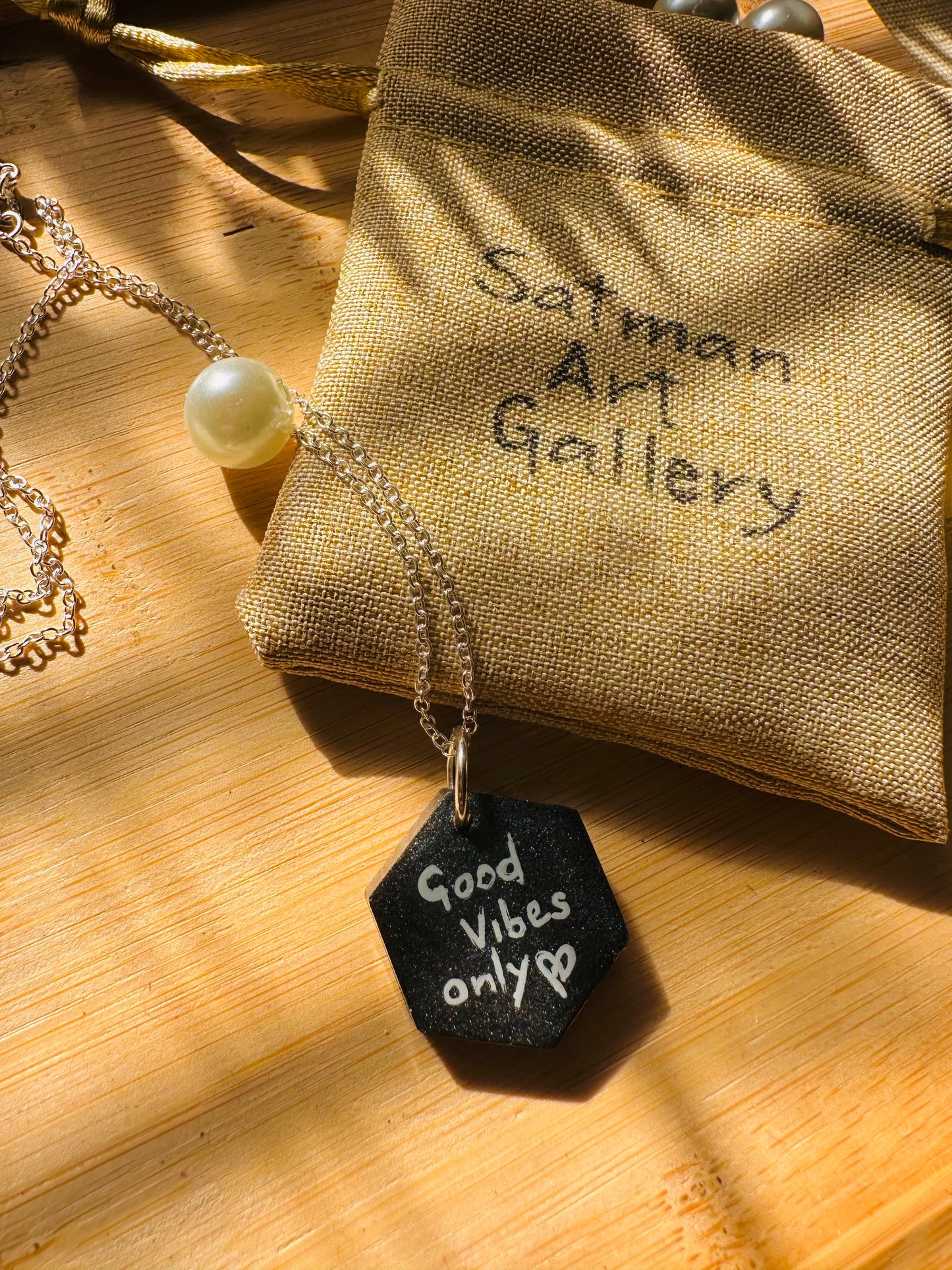 Wear Your Story Pendant- Good Vibes Only
