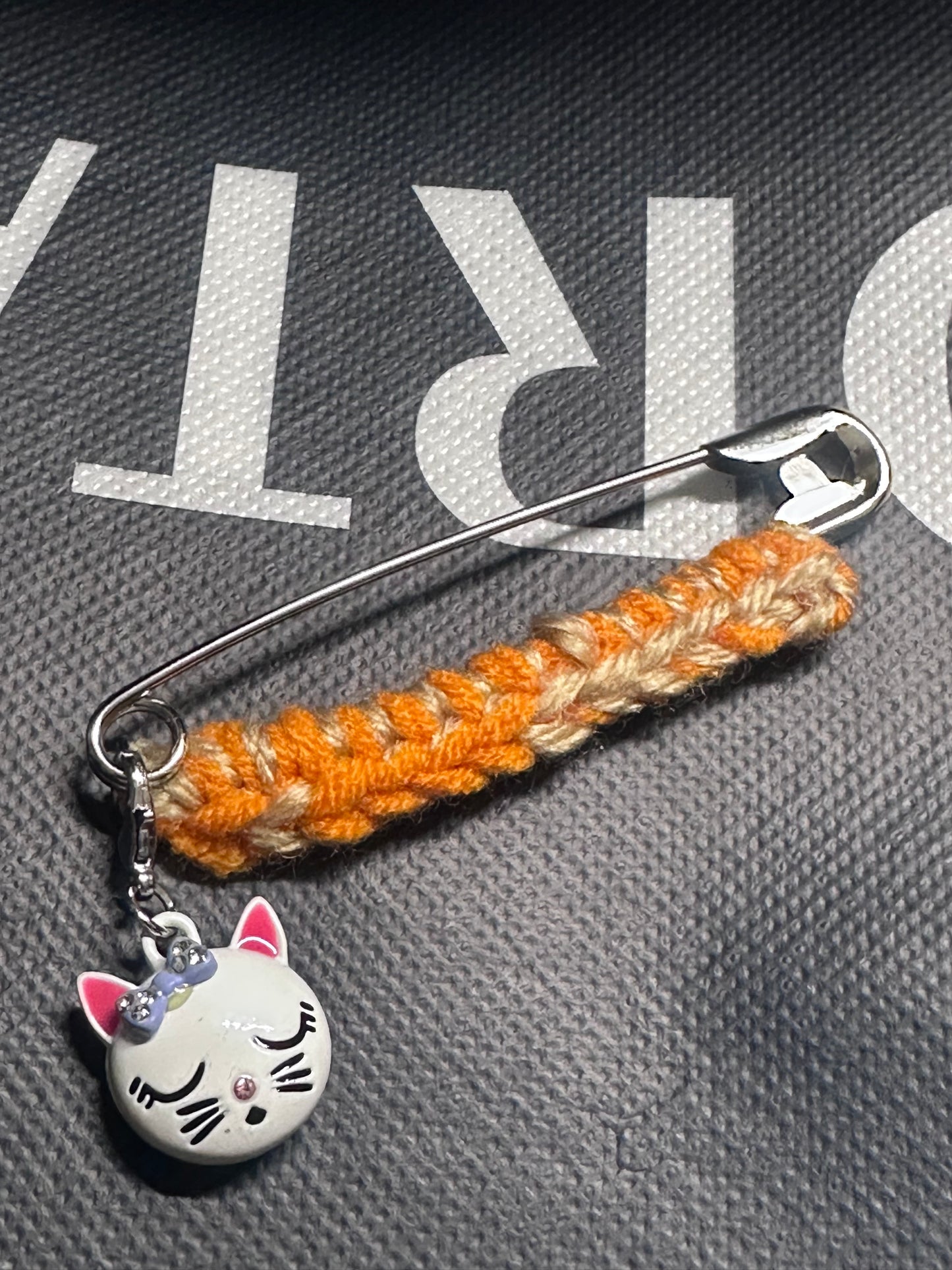 Crochet Safety Pin Brooches