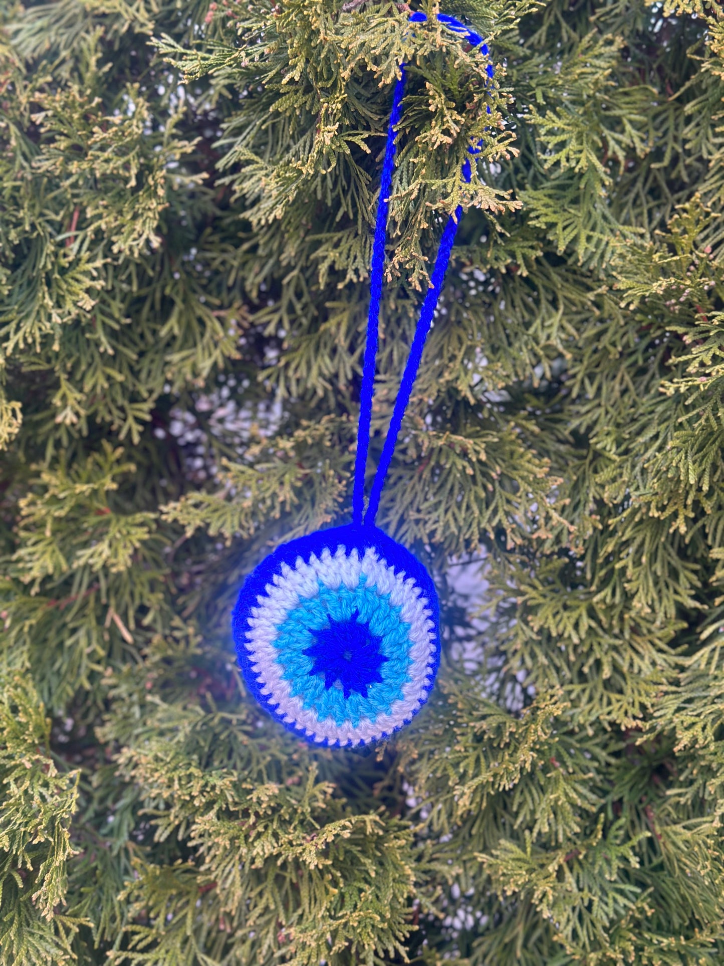 Crochet Evil Eye Bag Charm