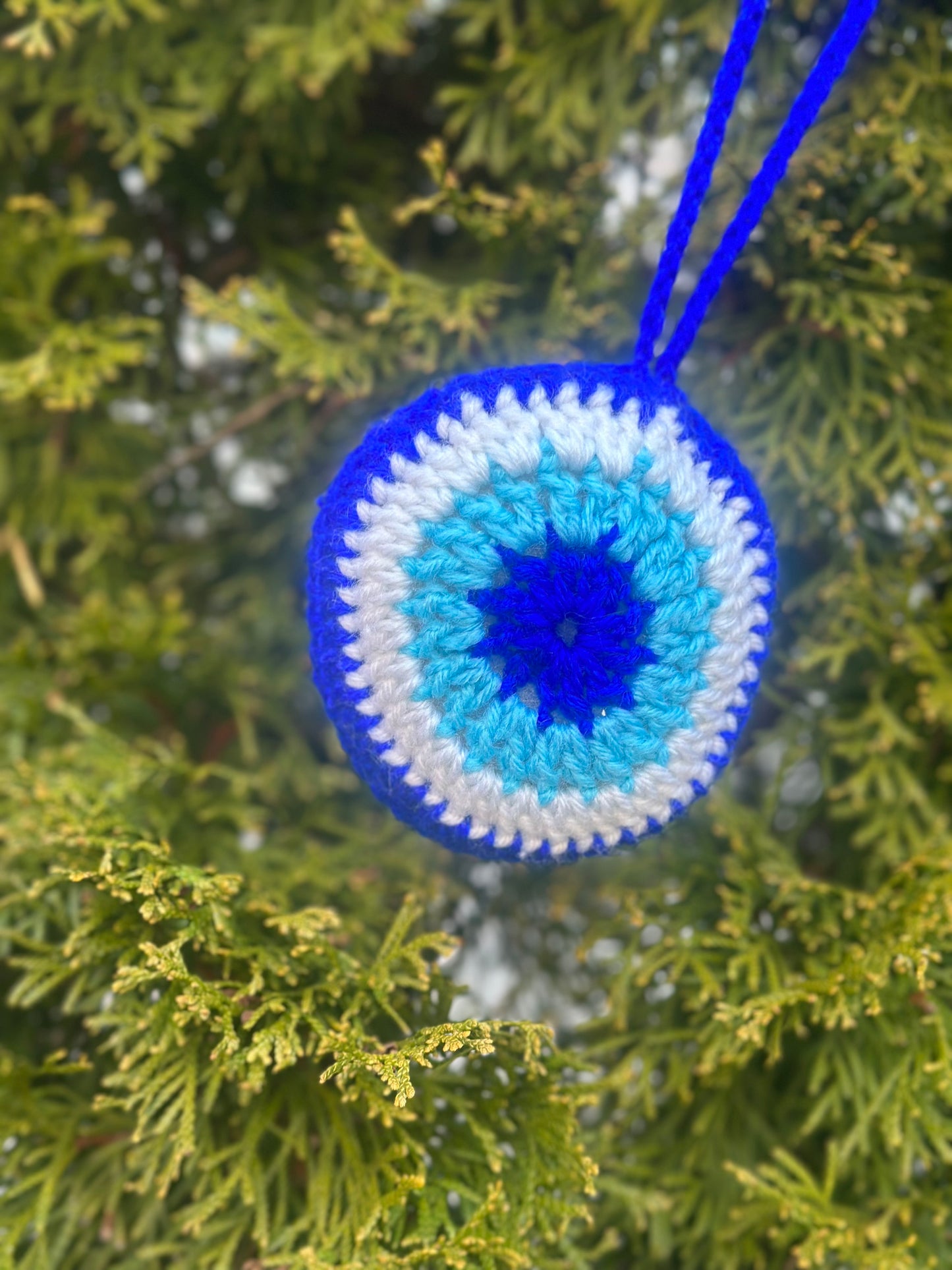 Crochet Evil Eye Bag Charm