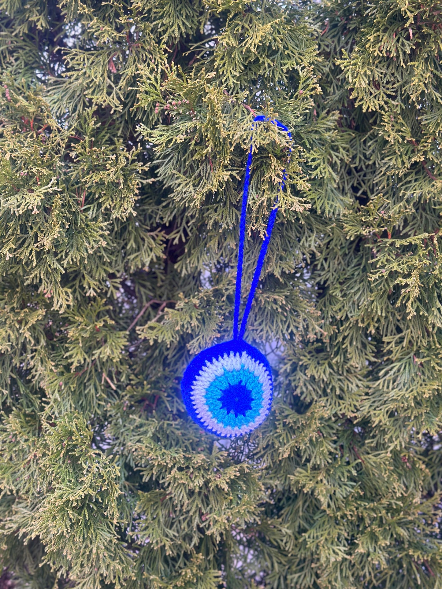 Crochet Evil Eye Bag Charm