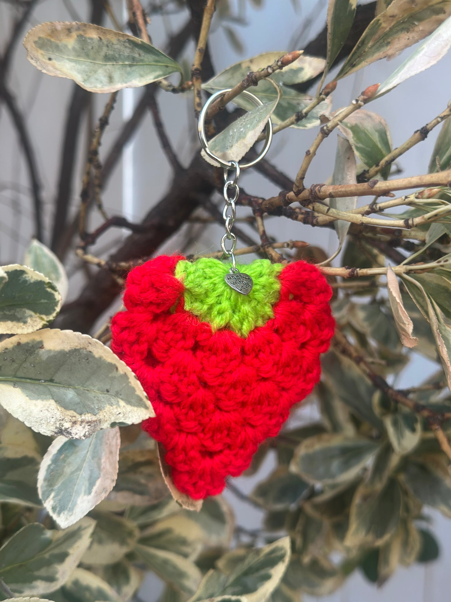 Crochet Red Keychains