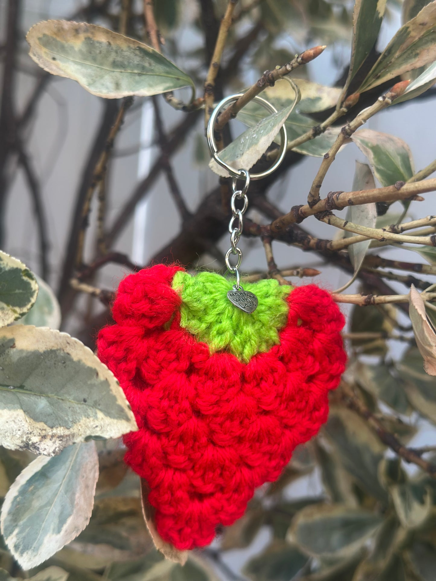 Crochet Red Keychains