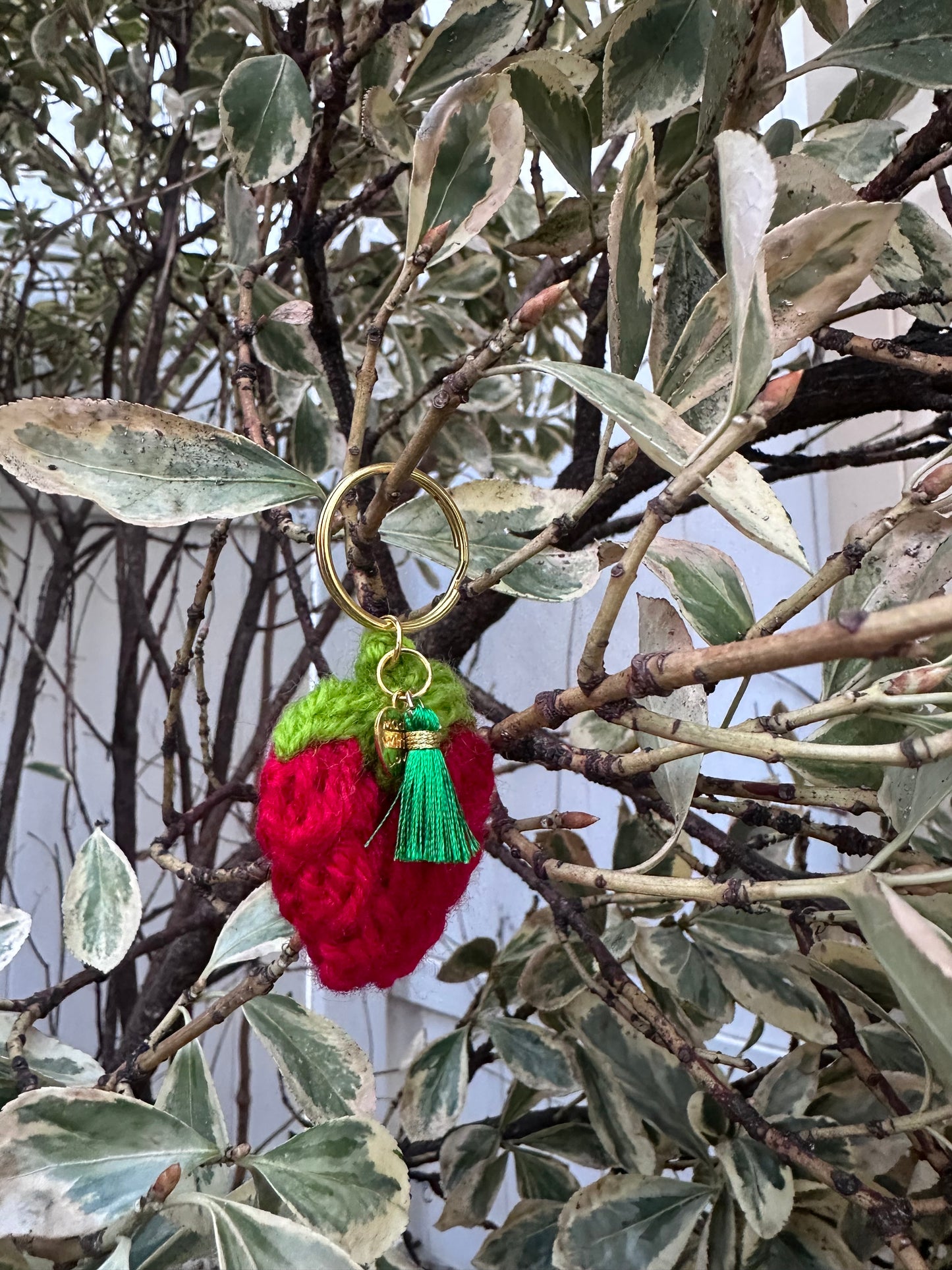 Crochet Red Keychains