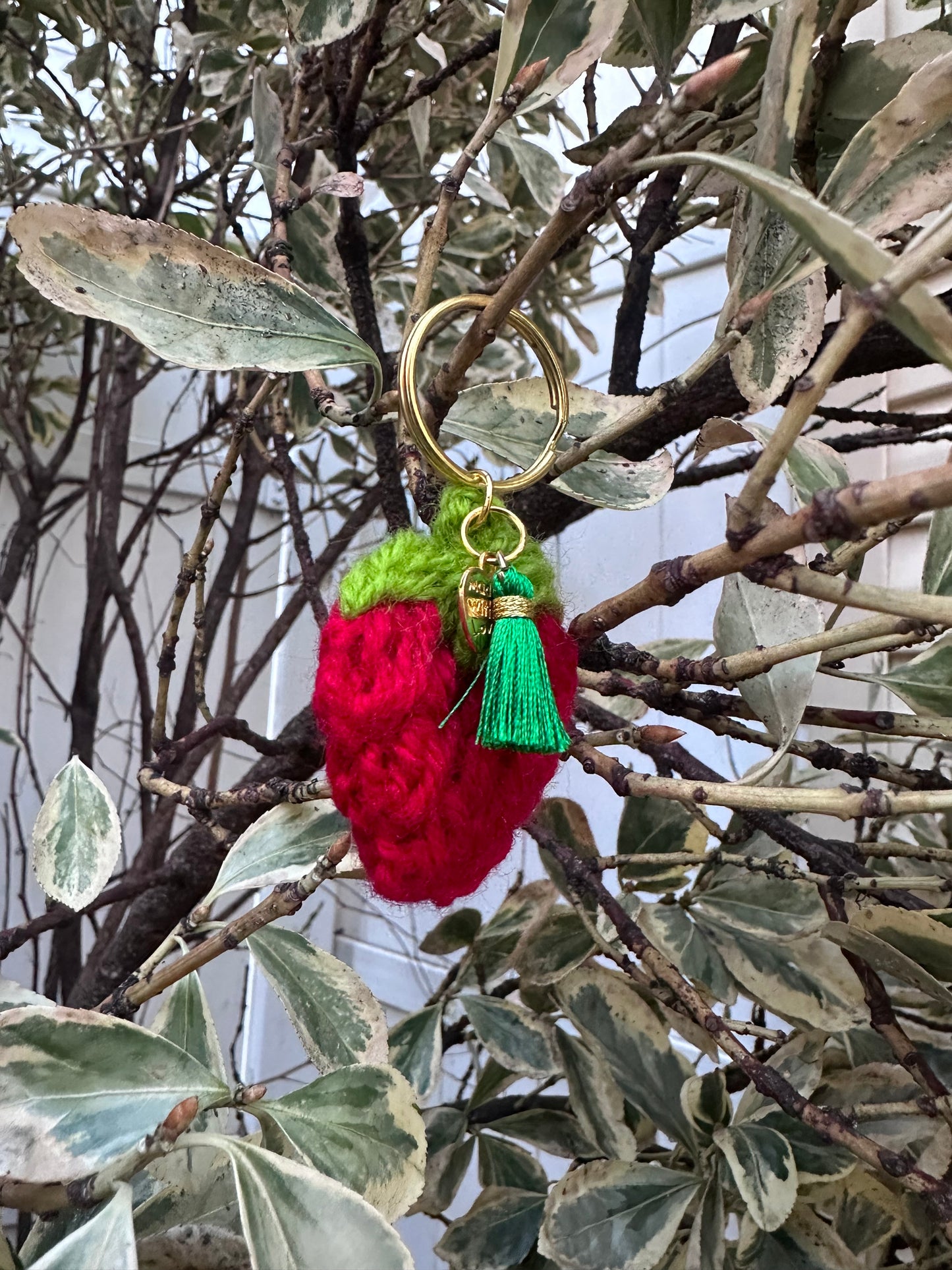 Crochet Red Keychains