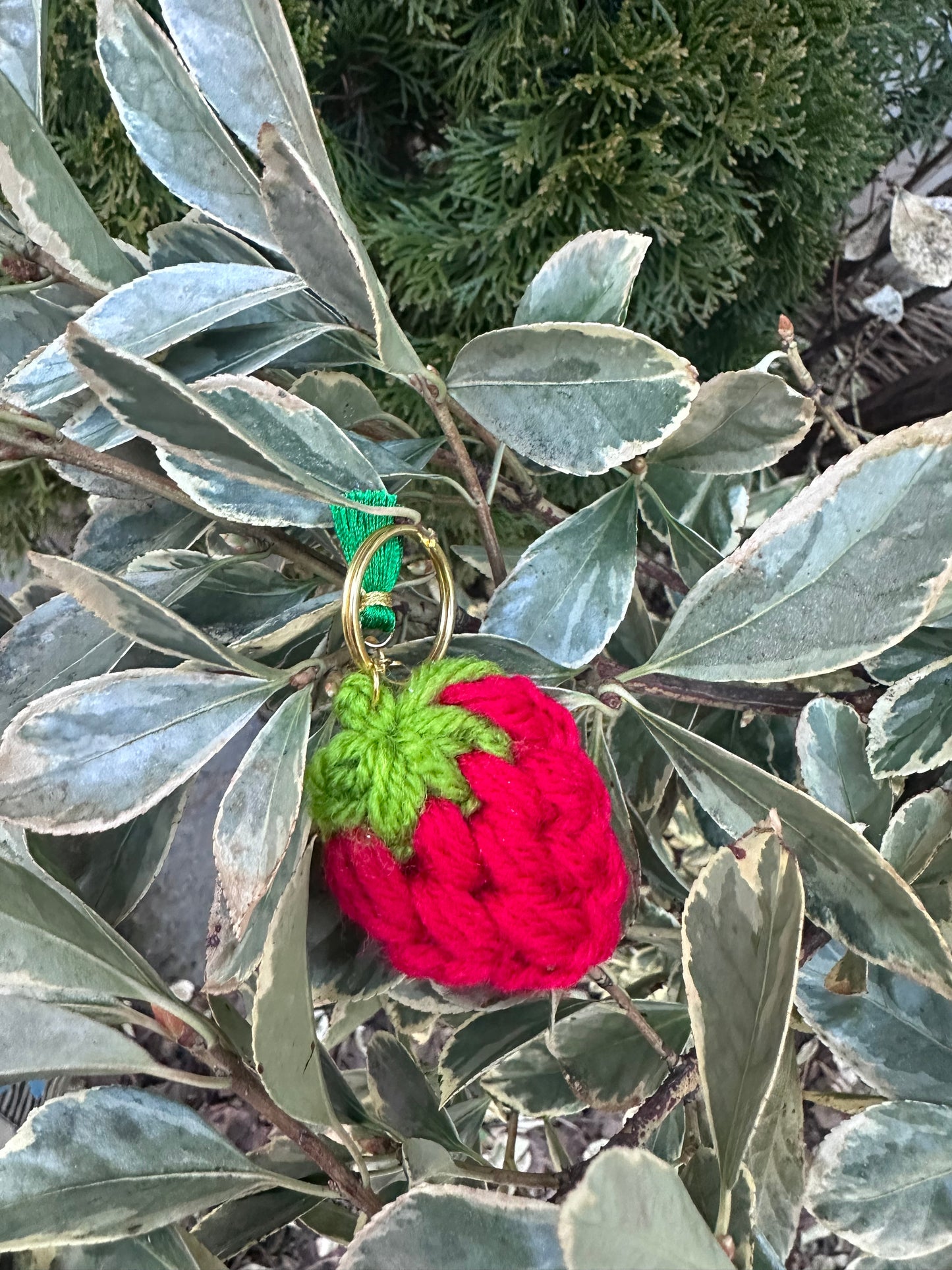 Crochet Red Keychains