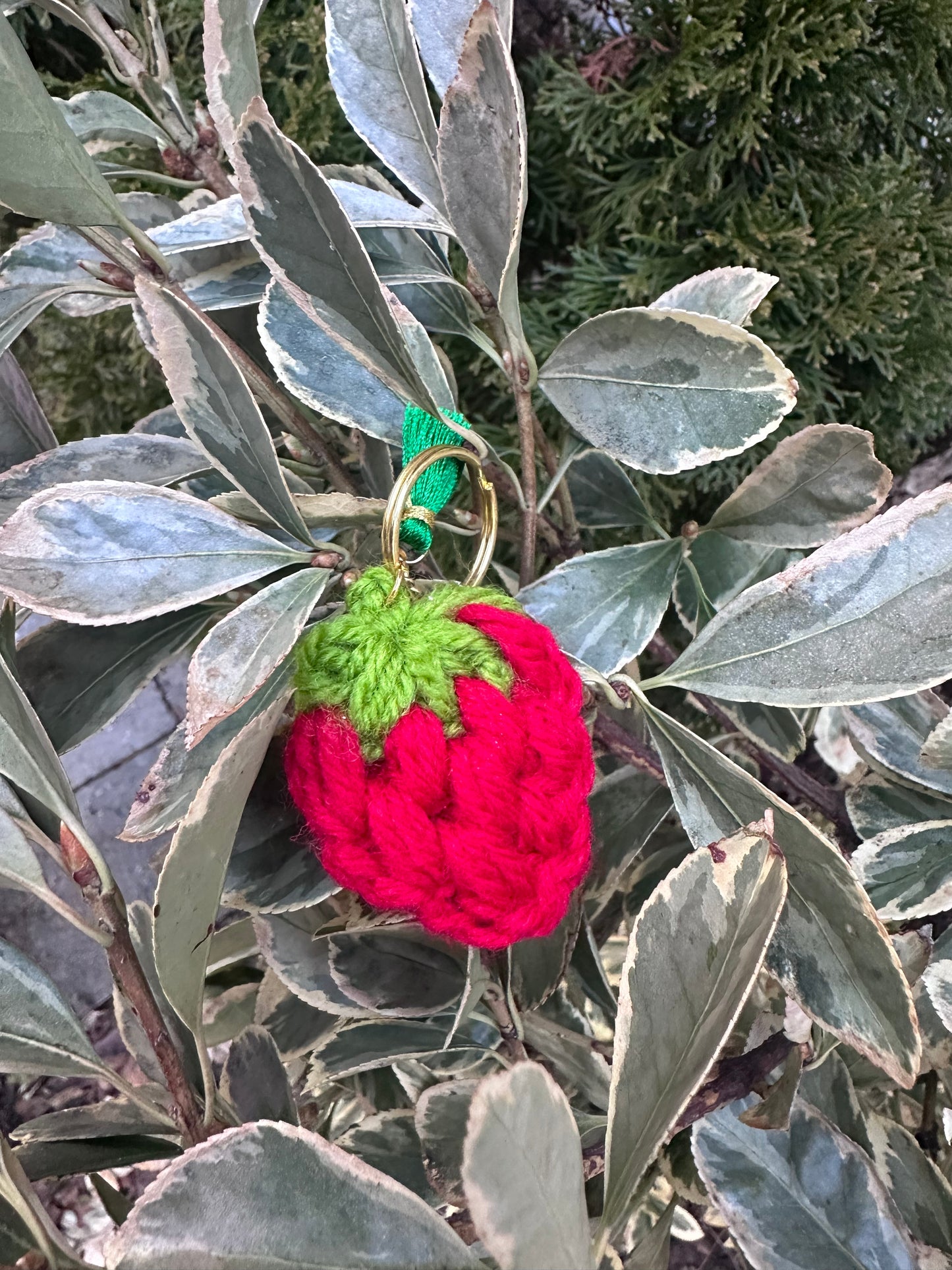 Crochet Red Keychains