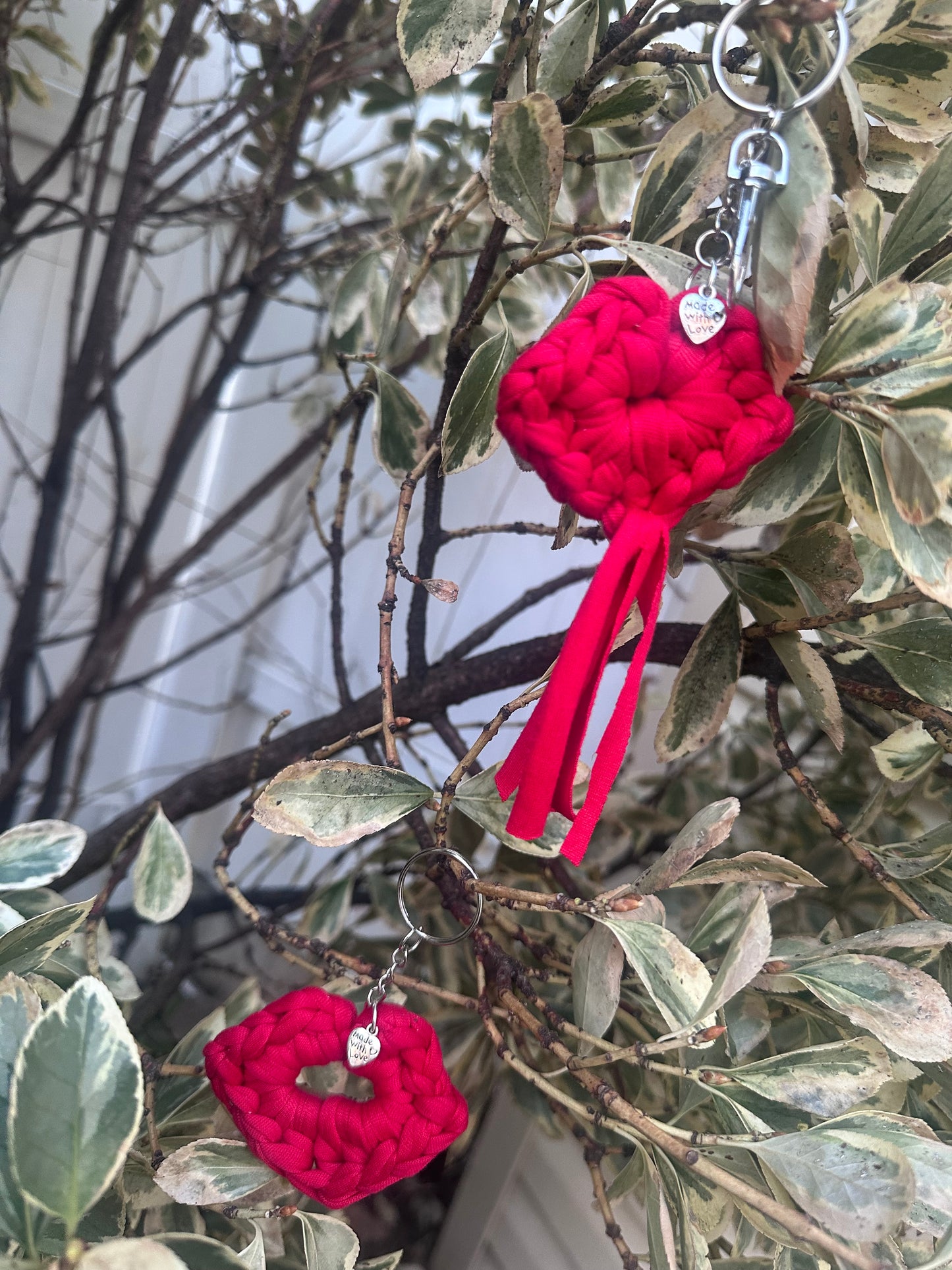 Crochet Red Keychains