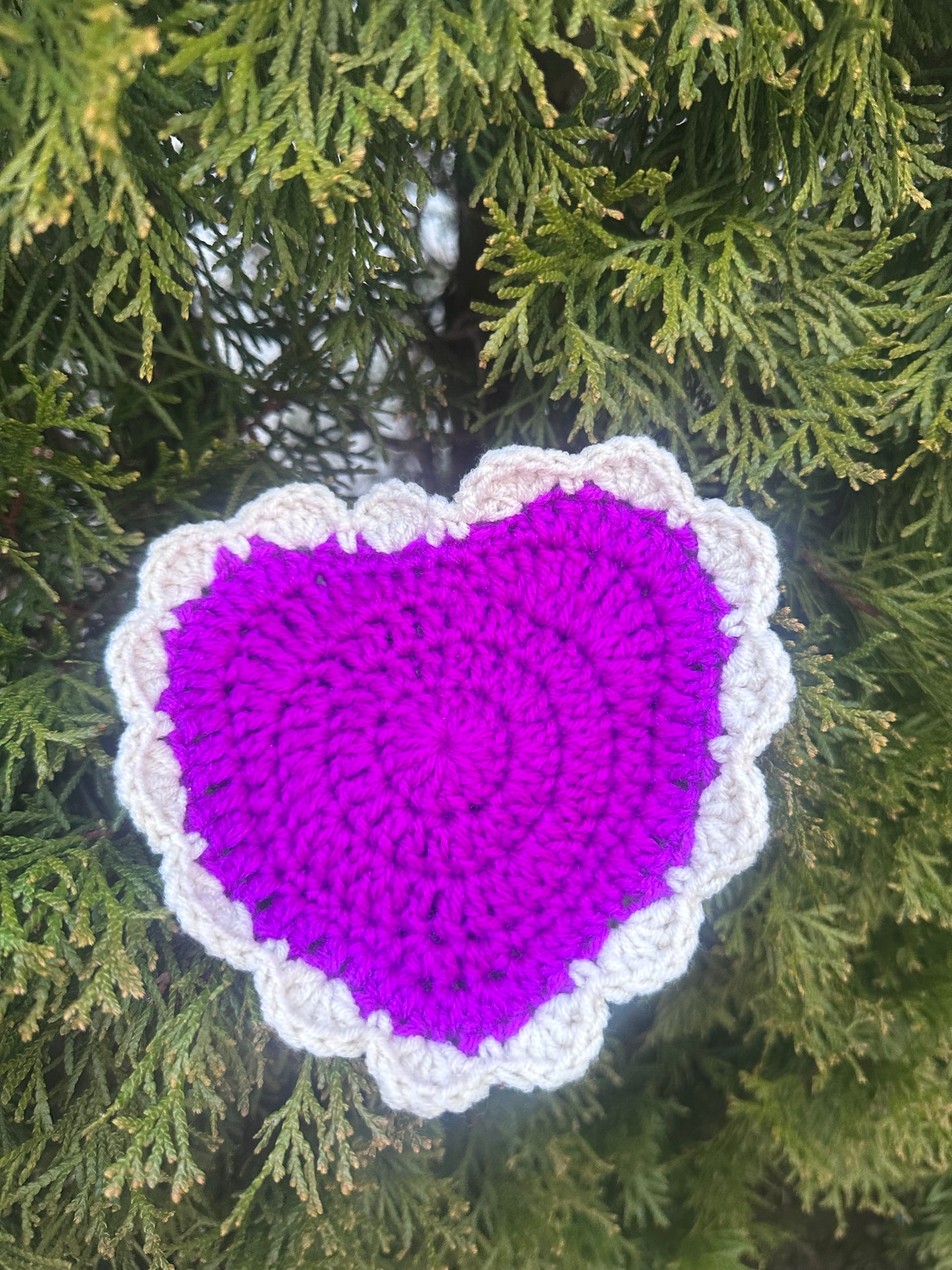 Crochet Heart Coasters