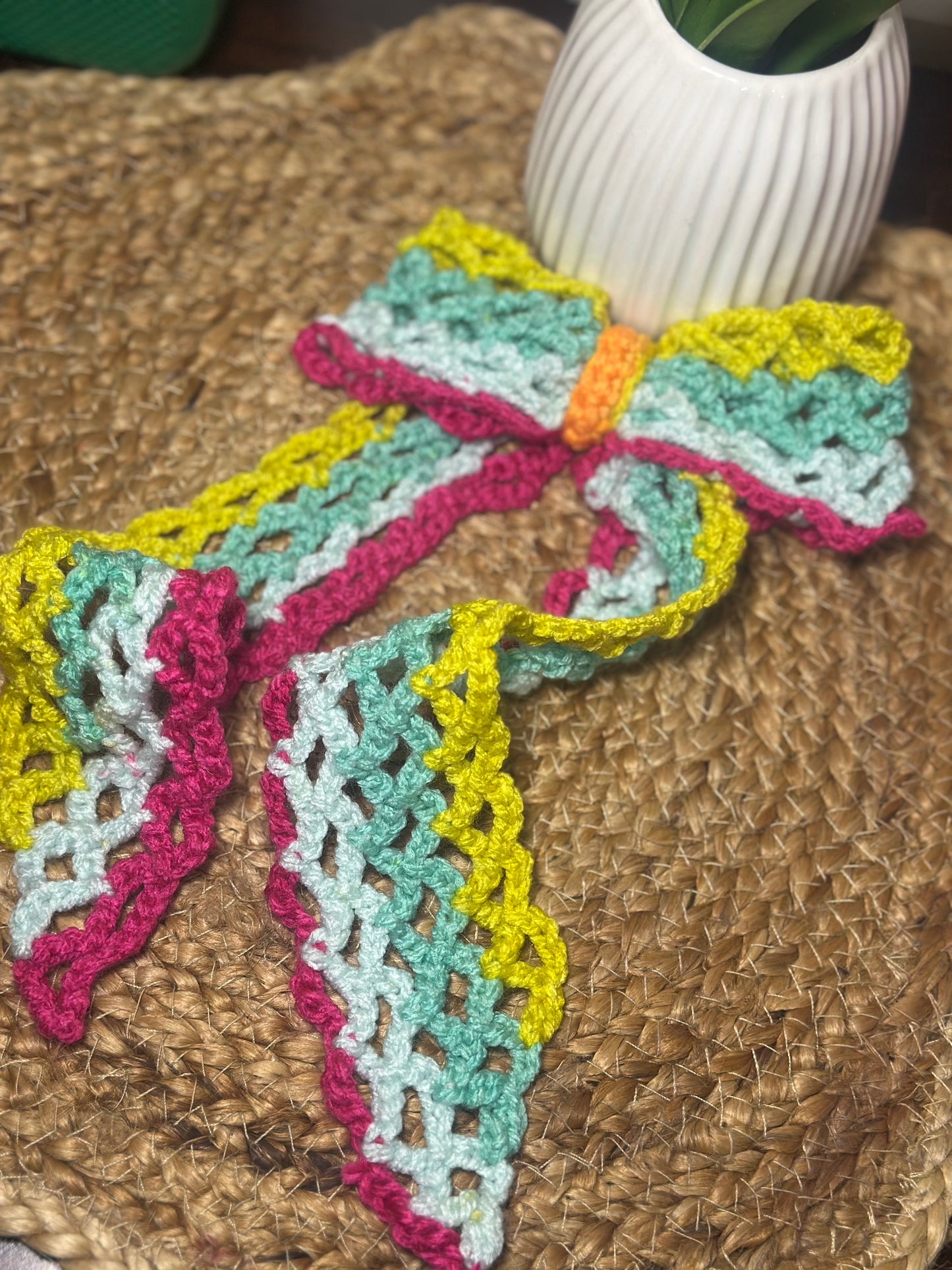 Crochet Bow Clips
