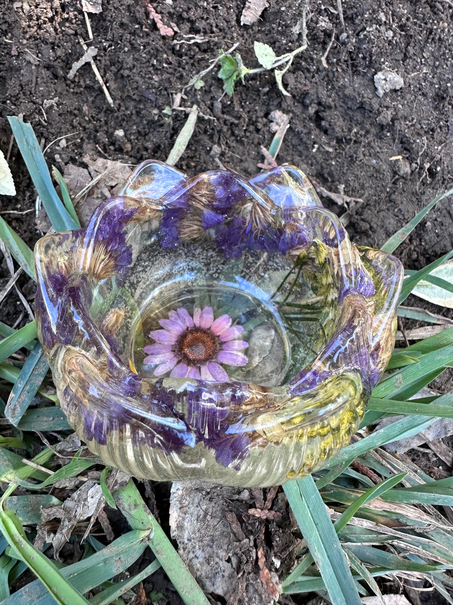 Handmade Resin Candle Holders