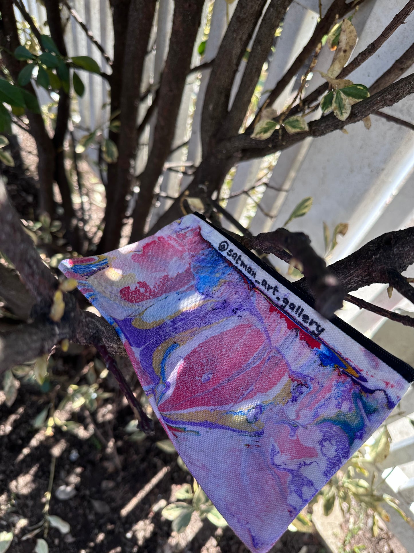 Hand-Painted Canvas Pouches