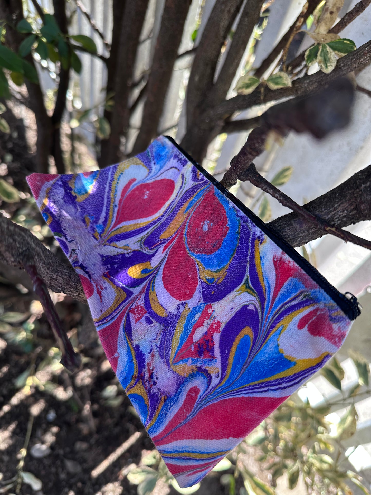 Hand-Painted Canvas Pouches