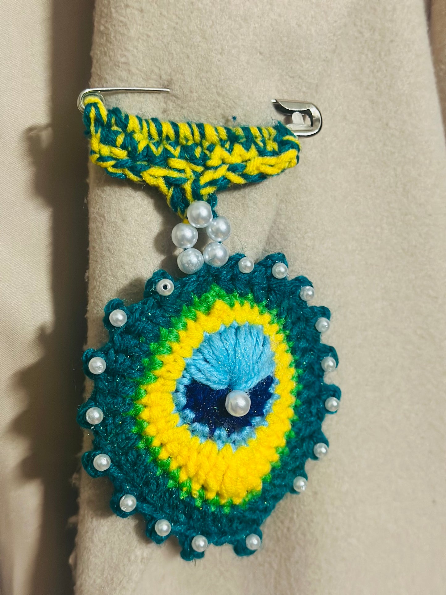 Crochet MorPankh Brooch