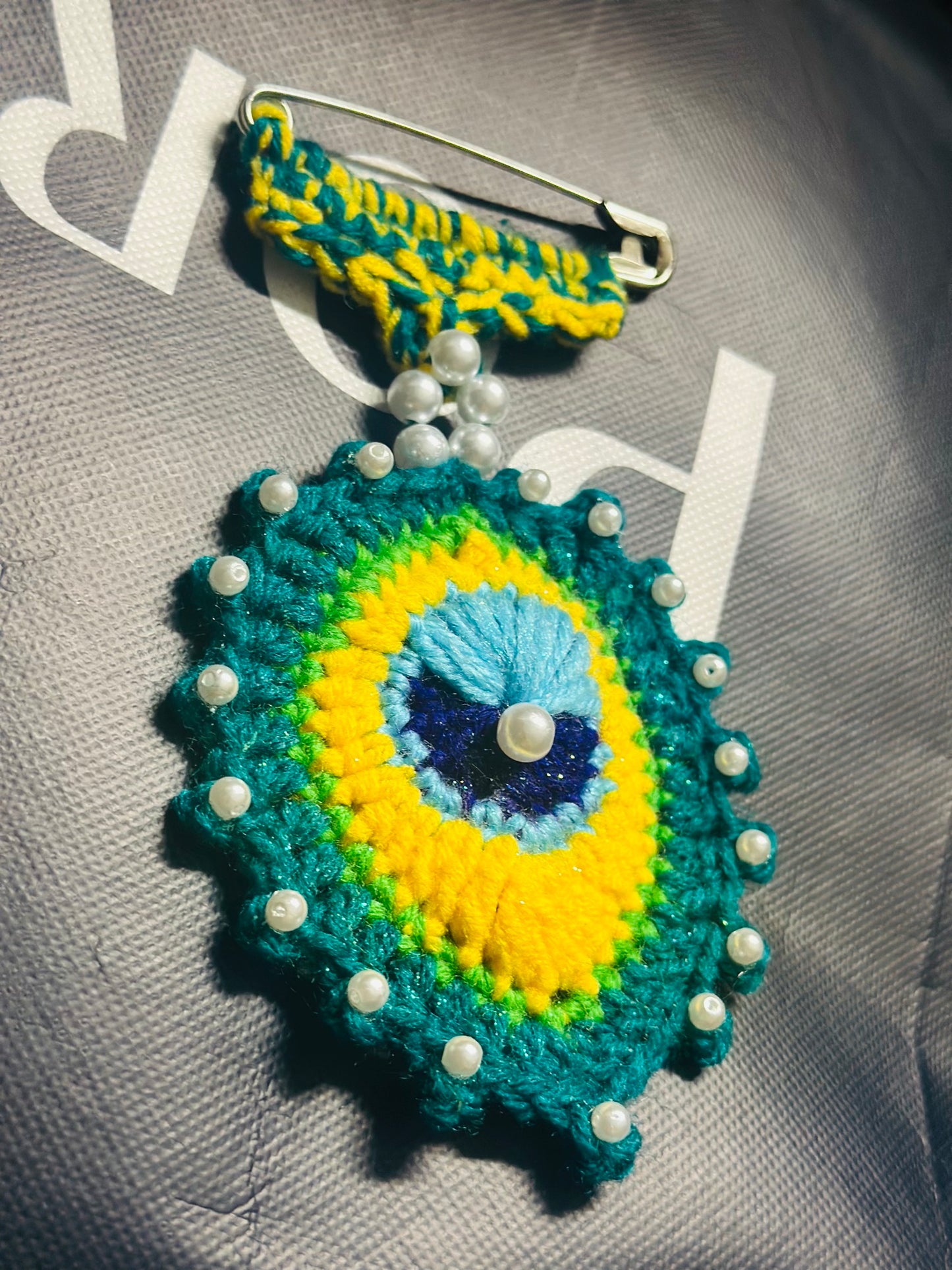 Crochet MorPankh Brooch