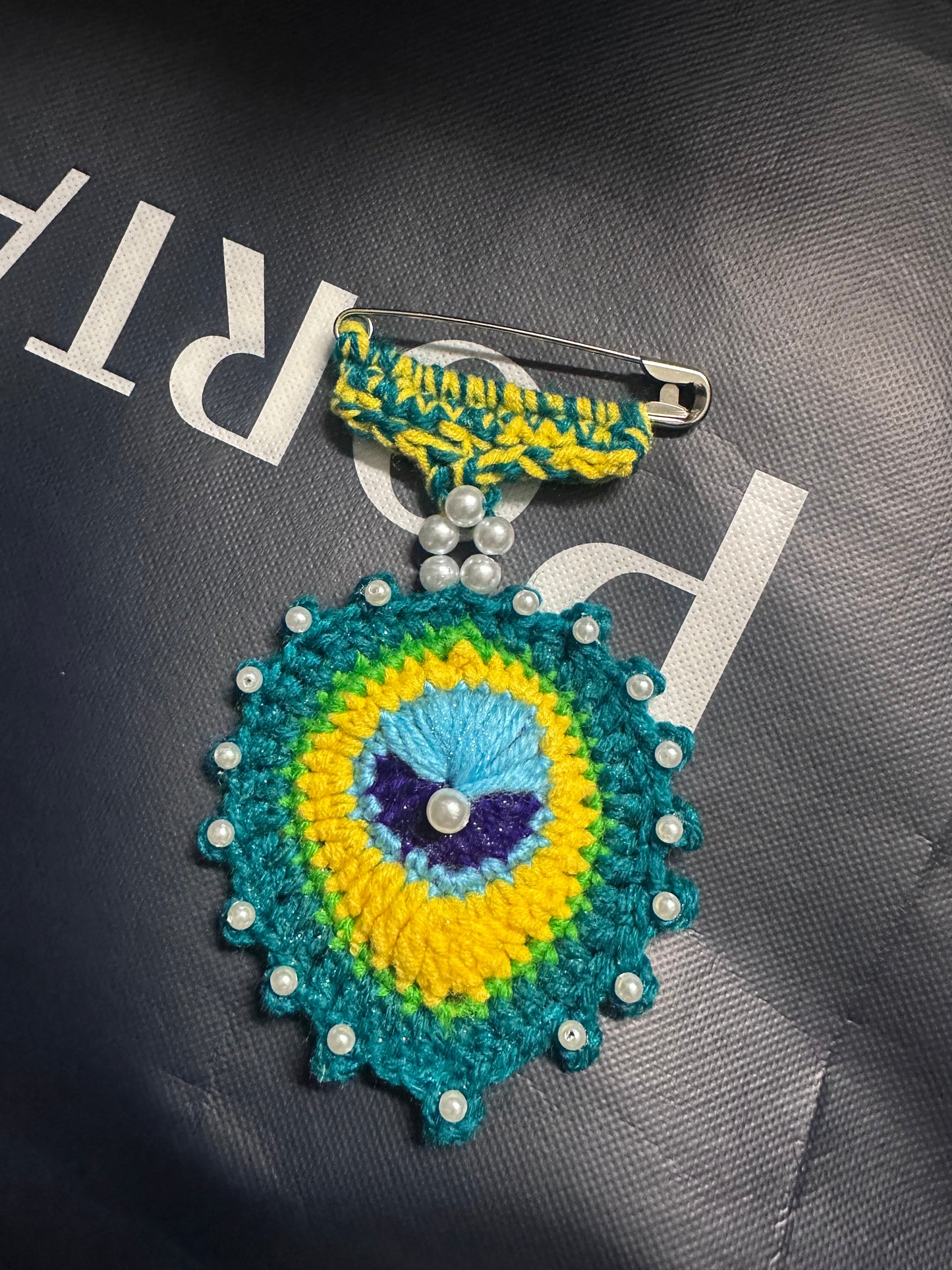 Crochet MorPankh Brooch