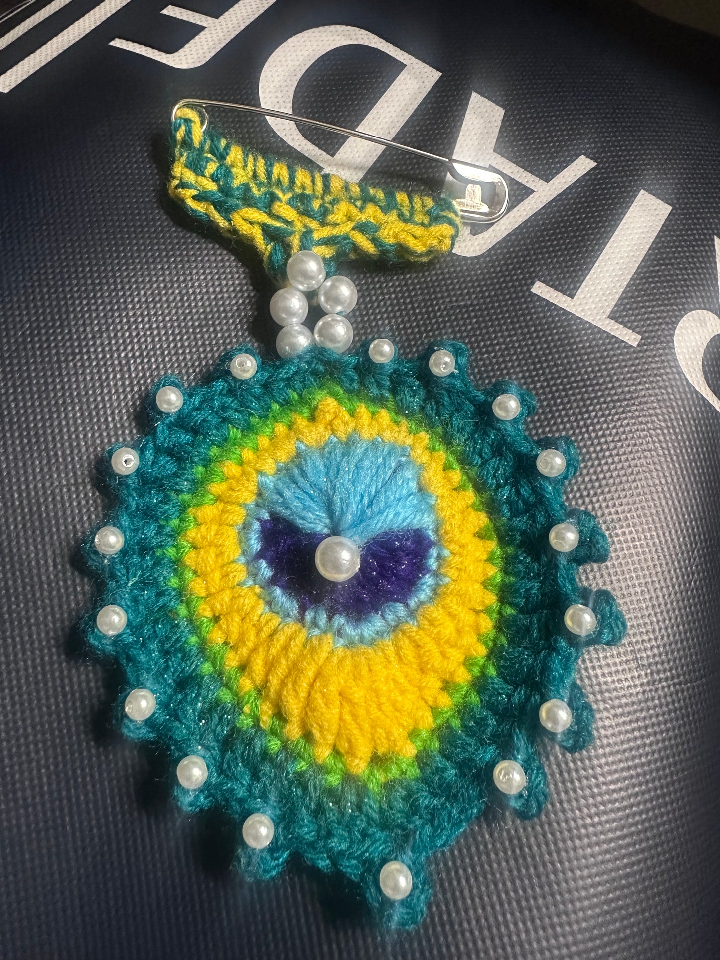 Crochet MorPankh Brooch