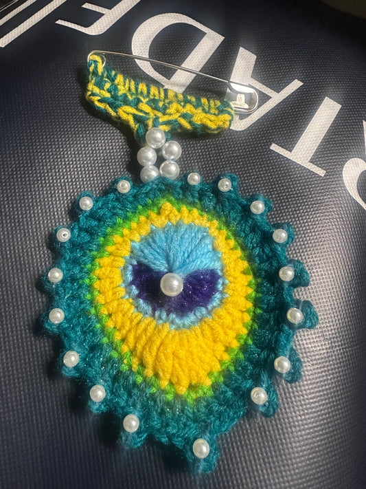 Crochet MorPankh Brooch