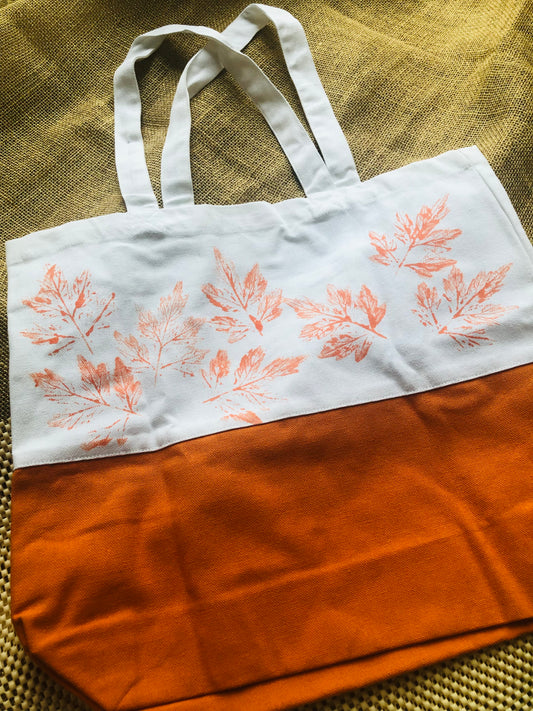 Hand-Painted Tote Bag