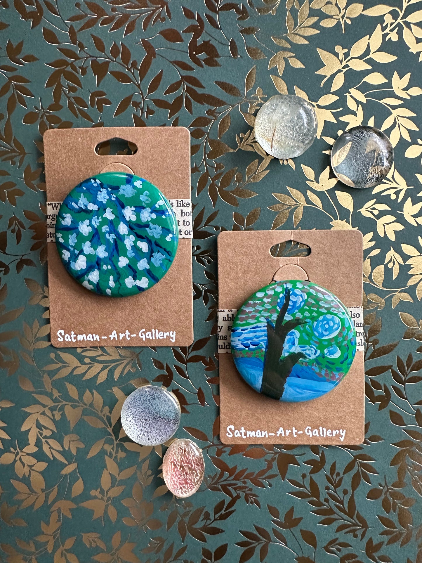 Van Gogh inspired Acrylic Pins
