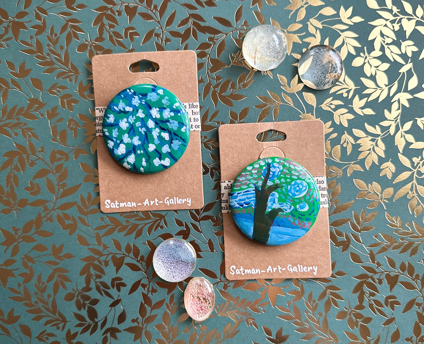 Van Gogh inspired Acrylic Pins